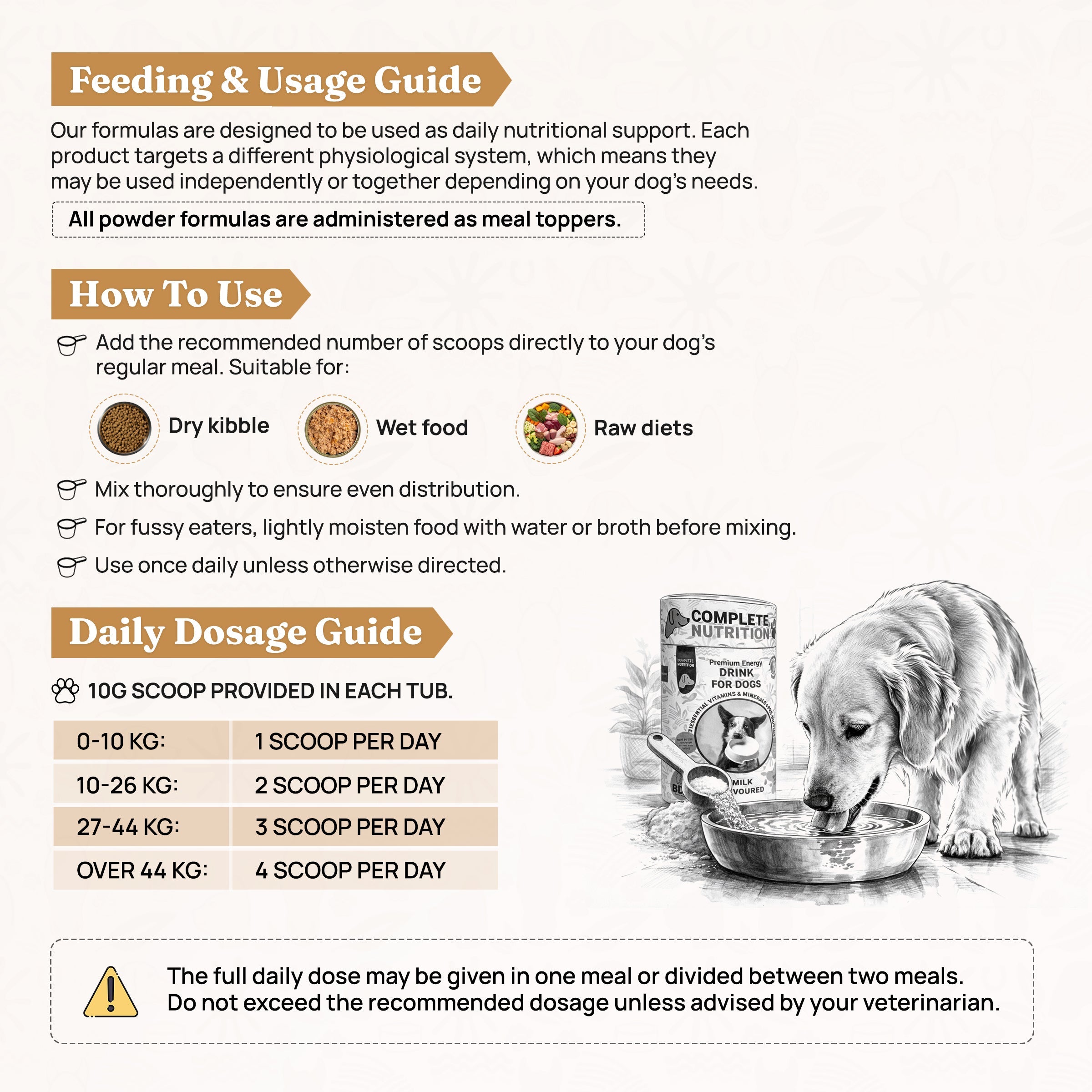 Premium Energy Enriched Drink for Dogs