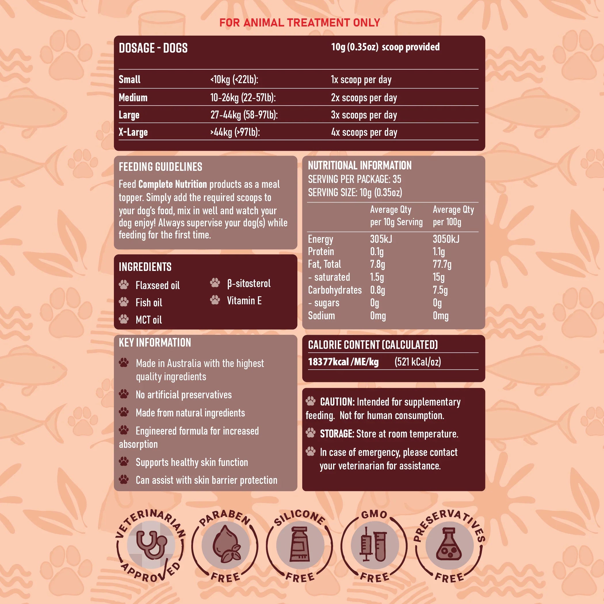 Luminous - Omega 3 and 6 Fatty Acid Supplement for Dogs